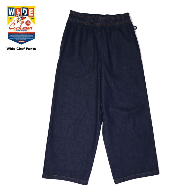 COOKMAN Wide Chef Pants Denim (Navy) 23111841 公式通販