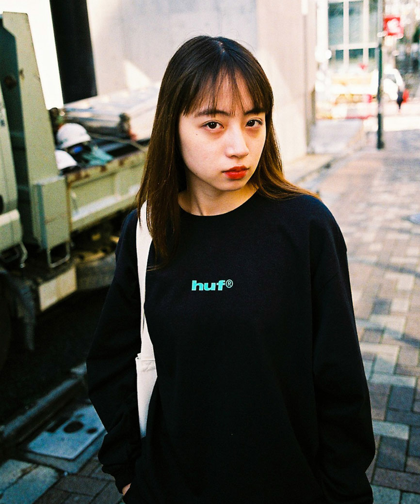 HUF ロンT ブラック - Tシャツ