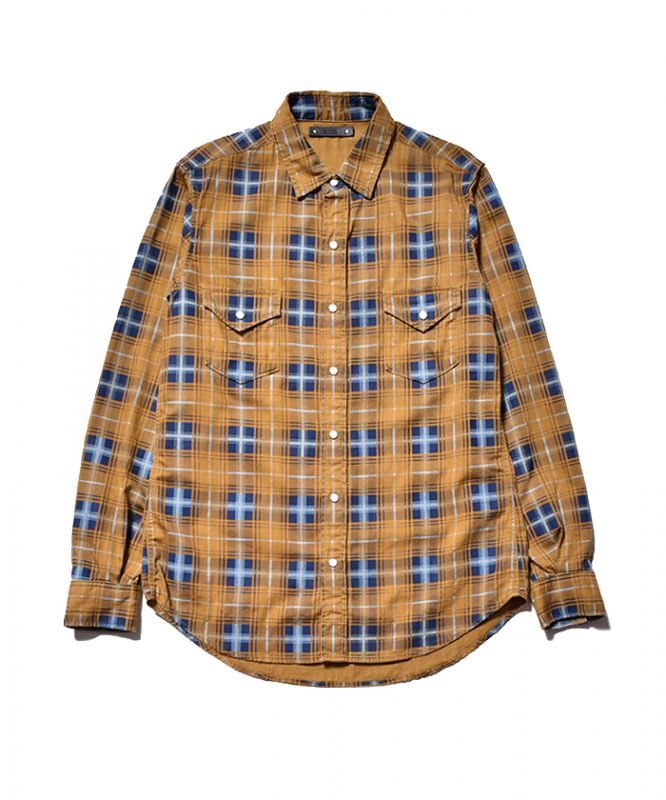 最大5000円OFFクーポン 【未使用品】MINEDENIM Oldmans Check Denim SH