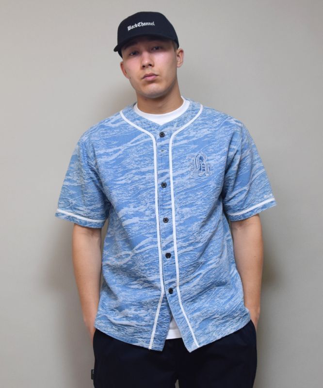 Jacquard Denim Baseball Jersey