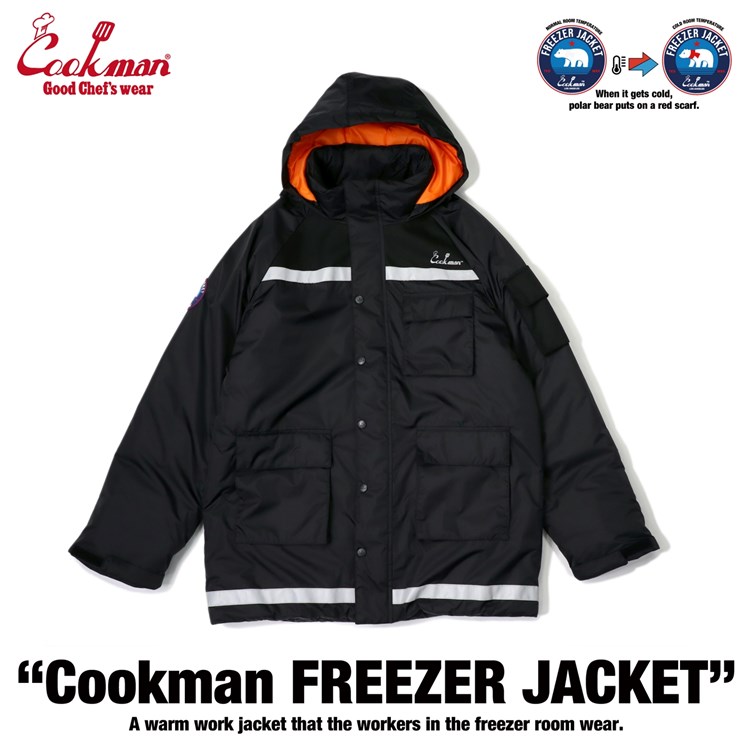 画像1: COOKMAN  フリーザージャケット Freezer Jacket (Black) (1)