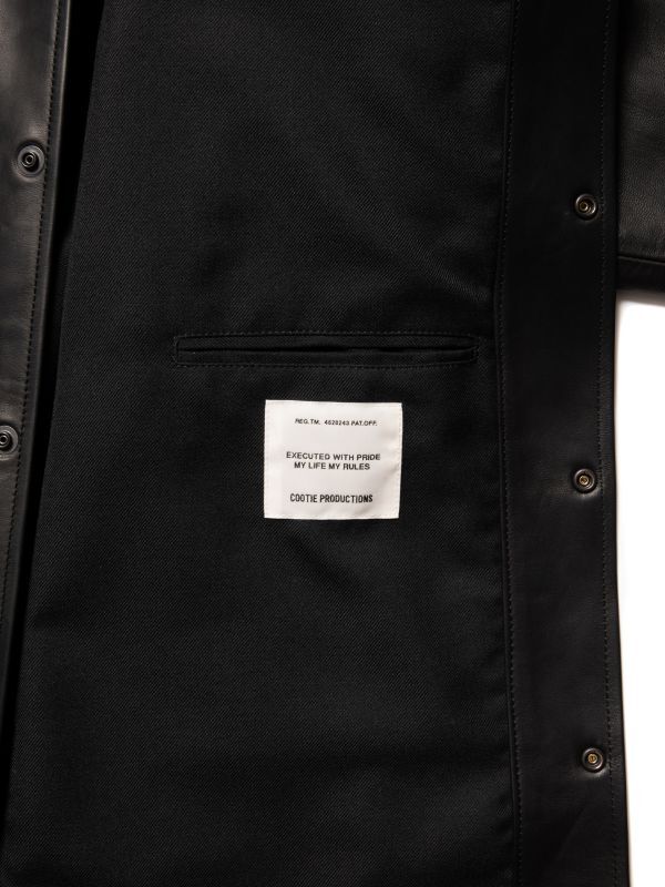 COOTIE Leather Coach Jacket (Black) CTE-21A209 公式通販