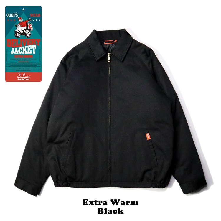 画像1: COOKMAN  デリバリージャケット Delivery Jacket EX Warm Black (Black) (1)