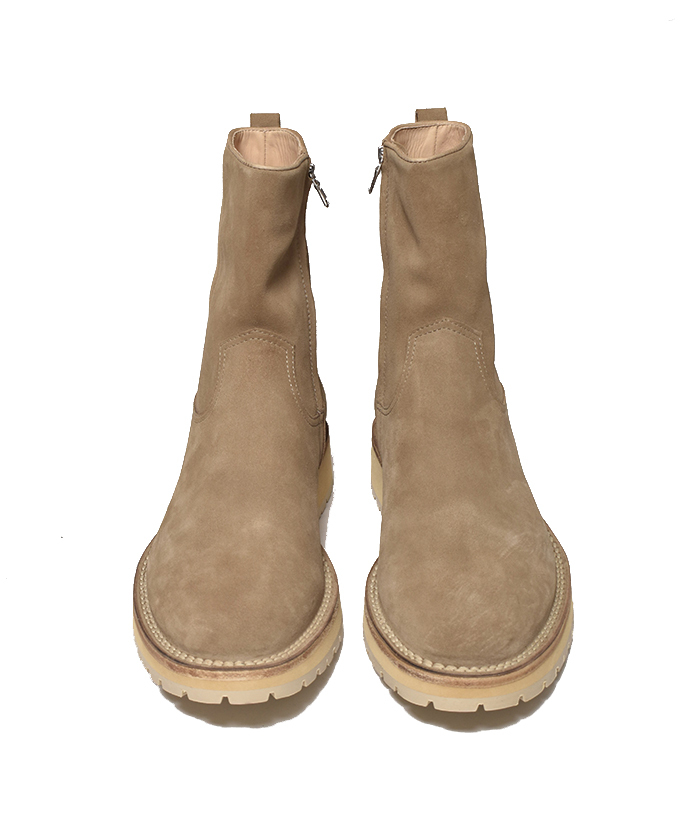 MINEDENIM nonnative × MINEDENIM Side Zip Boots (BEI) NNT-BT003 