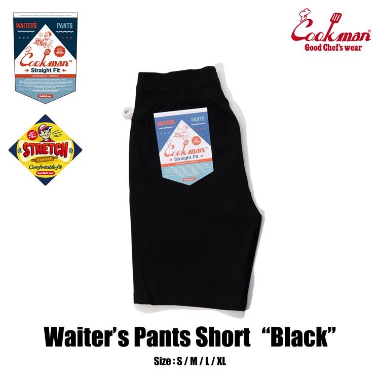COOKMAN ウェイターズパンツ Waiter's Pants Short Black (Black) 231-21929 公式通販