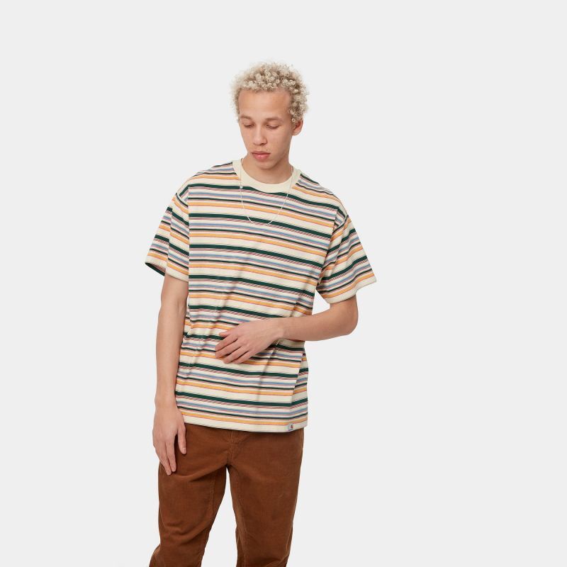 CARHARTT WIP S/S RIGGS T-SHIRT (Riggs Stripe Natural) I030119 公式通販