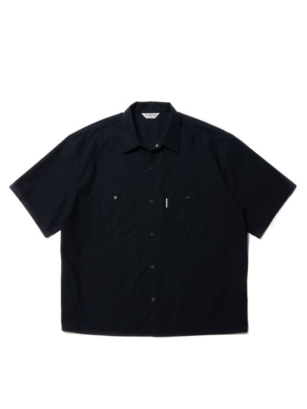 画像1: COOTIE   T/C Panama Work S/S Shirt (Black) (1)