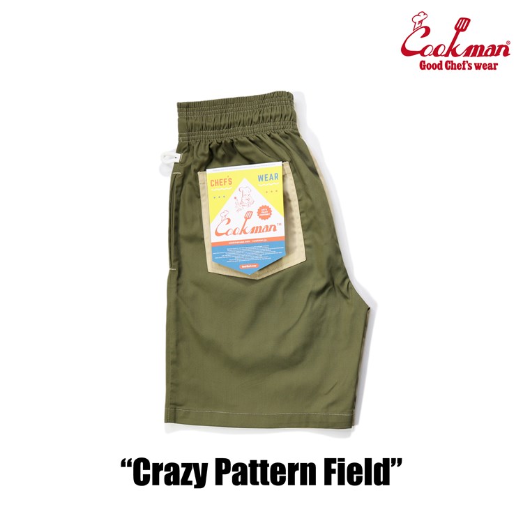 画像1: COOKMAN  シェフパンツ Chef Pants Short Crazy Pattern Field (Multi) (1)