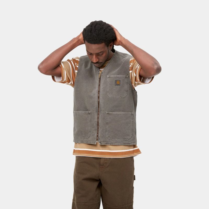 CARHARTT WIP ARBOR VEST (Black faded) I030438 公式通販