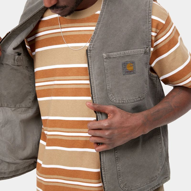 CARHARTT WIP ARBOR VEST (Black faded) I030438 公式通販