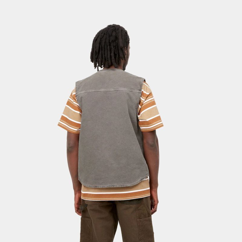 CARHARTT WIP ARBOR VEST (Black faded) I030438 公式通販