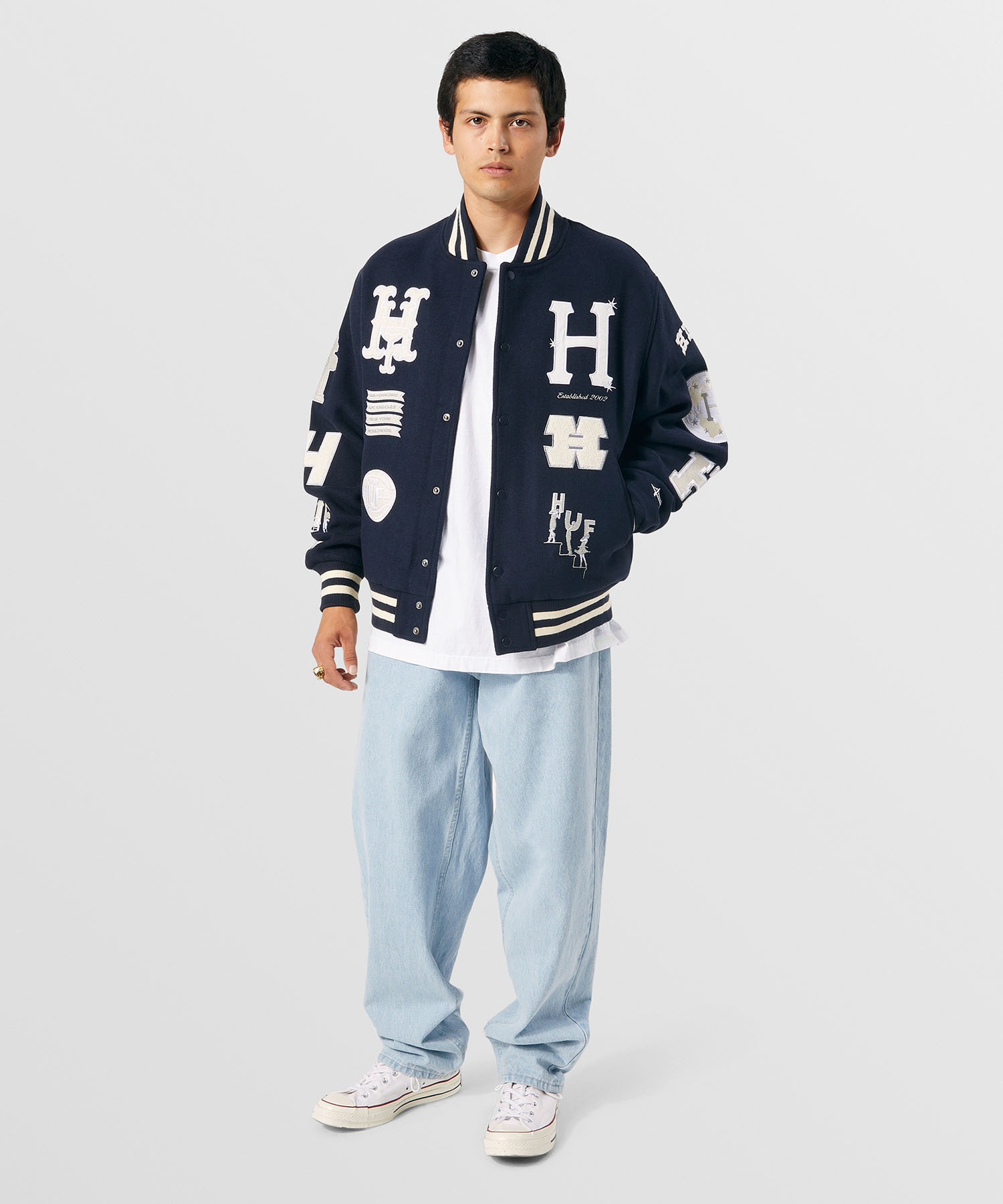 HUF 20 YEAR CLASSIC H VARSITY JACKET | tradexautomotive.com