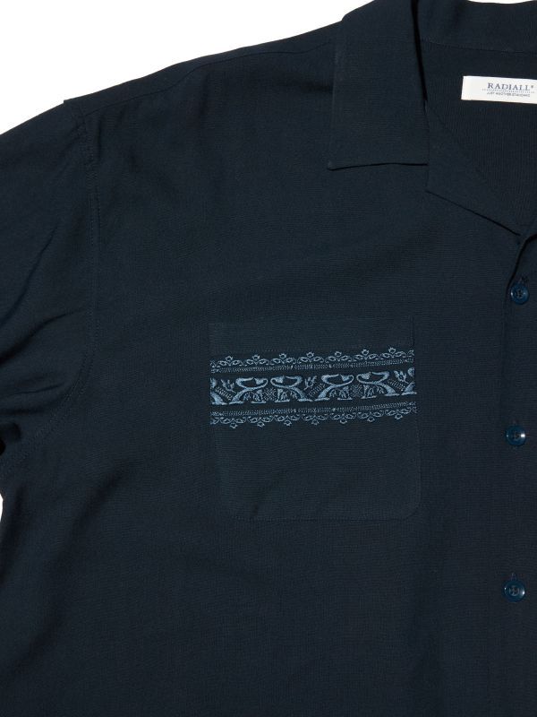 RADIALL CUTLASS-OPEN COLLARED SHIRT L/S (Dark Navy) RAD-22AW-SH002 公式通販