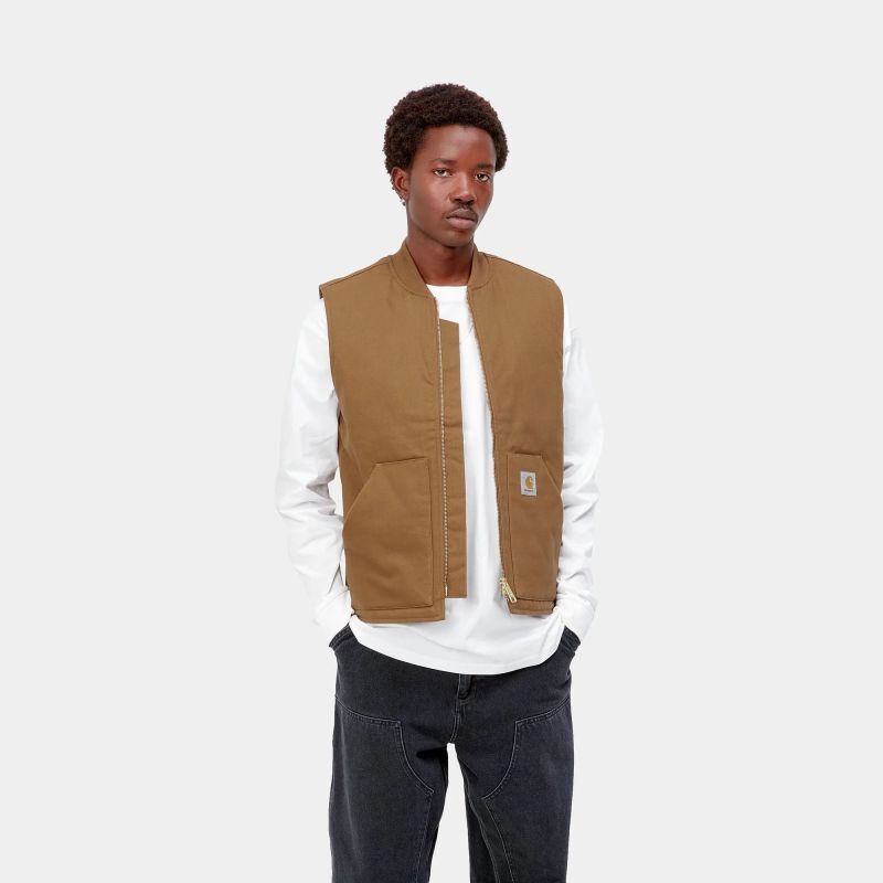 CARHARTT WIP VEST (Hamilton Brown (rigid)) I028423 公式通販