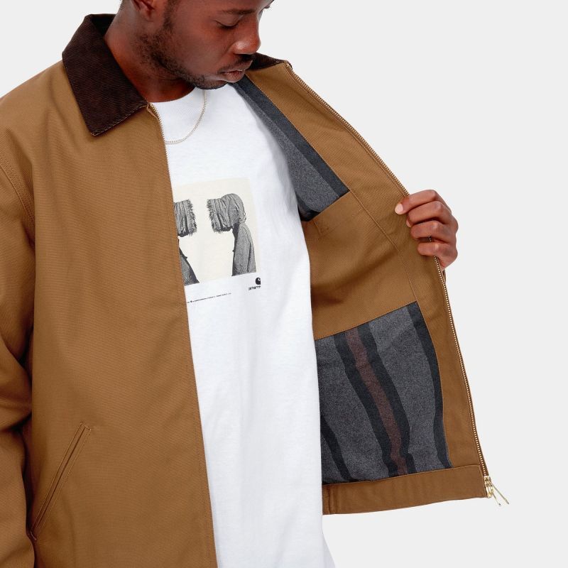 CARHARTT WIP DETROIT JACKET (Hamilton Brown / Tobacco (rigid 