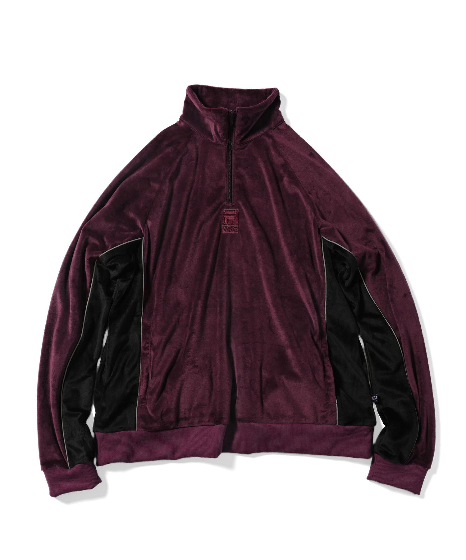 Alsjeblieft kijk Tektonisch Adverteerder LFYT LFYT × FILA VELOUR HALF ZIP PULLOVER (BURGUNDY) LA221003 公式通販