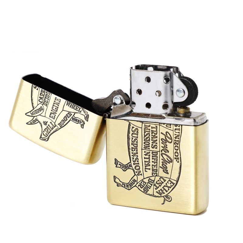 PORKCHOP GARAGE SUPPLY BRASS PORK ZIPPO (GOLD) P0212 公式通販