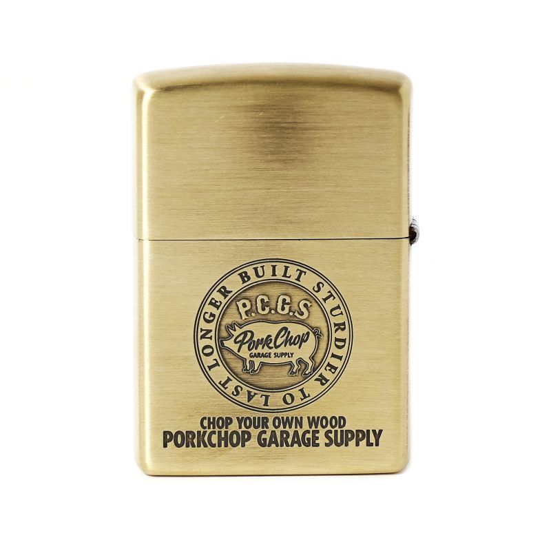 PORKCHOP GARAGE SUPPLY BRASS PORK ZIPPO (GOLD) P0212 公式通販