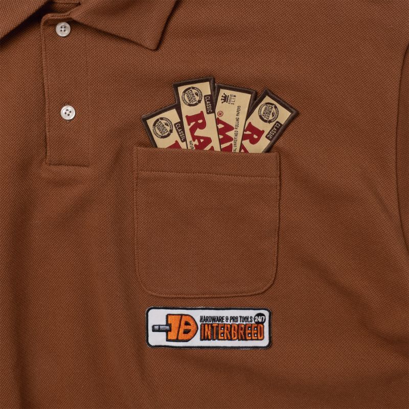 INTERBREED RAW x INTERBREED “IB Hardware Staff Shirts” (Brown ...