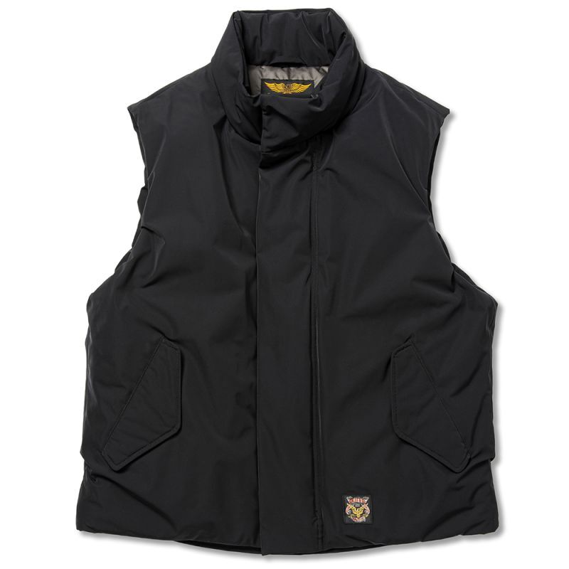 画像1: CALEE  P/T Utility padded waist coat (Black) (1)