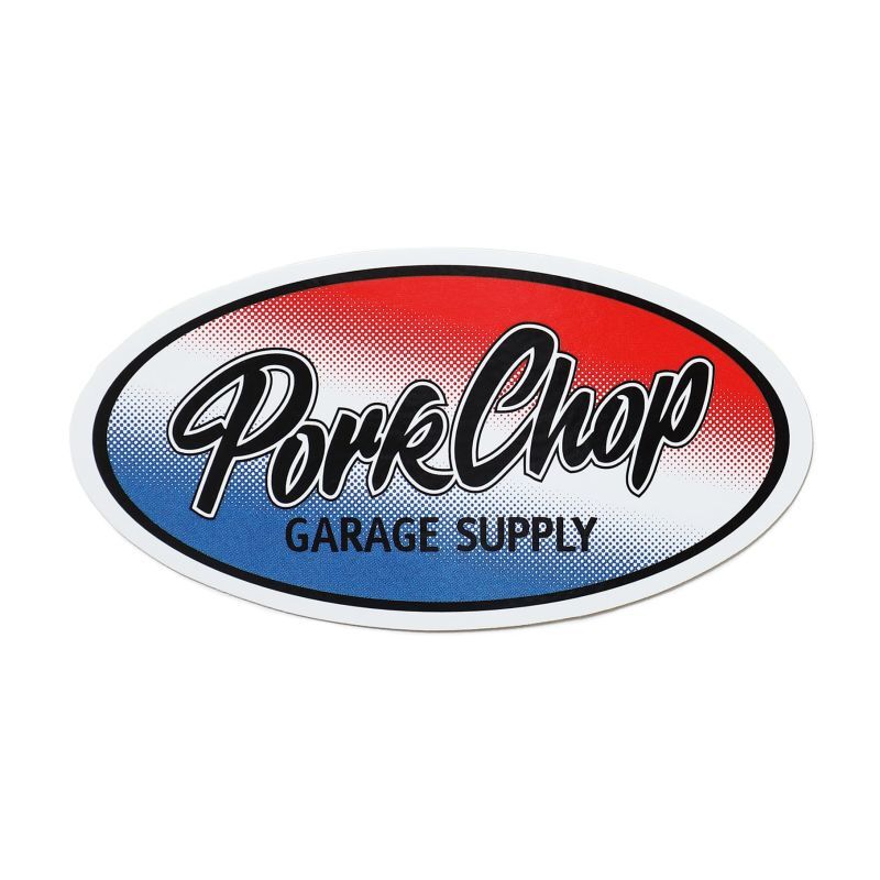 PORKCHOP GARAGE SUPPLY OVAL TRICOLOR STICKER (TRICOLOR) P0219 公式通販