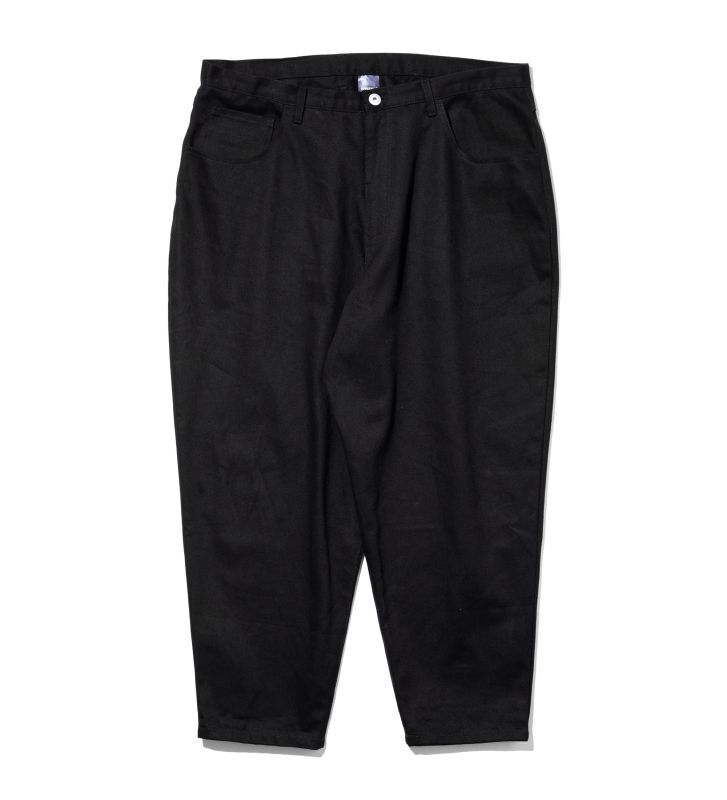 画像1: APPLEBUM  Loose Color Tapered Pants (Black) (1)