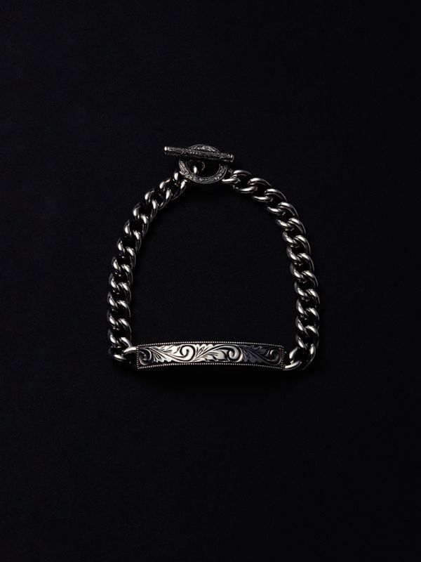 ANTIDOTE BUYERS CLUB Engraved ID Bracelet (Silver) RX-610-1 公式通販