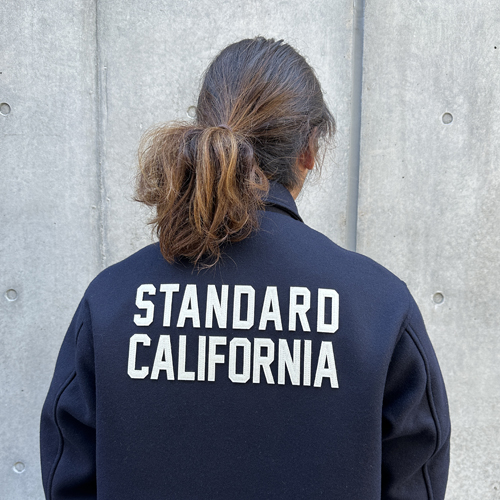 STANDARD CALIFORNIA VARSITY JACKET　NAVY