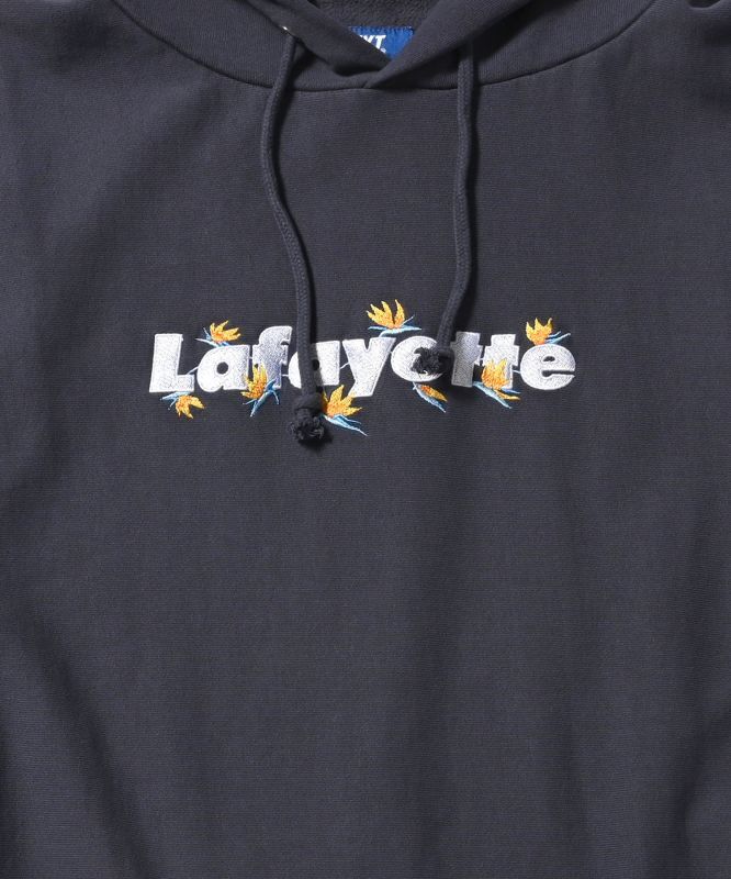 LFYT WISTERIA LOGO US COTTON PIGMENT DYED HOODIE (NAVY) LE230502 ...