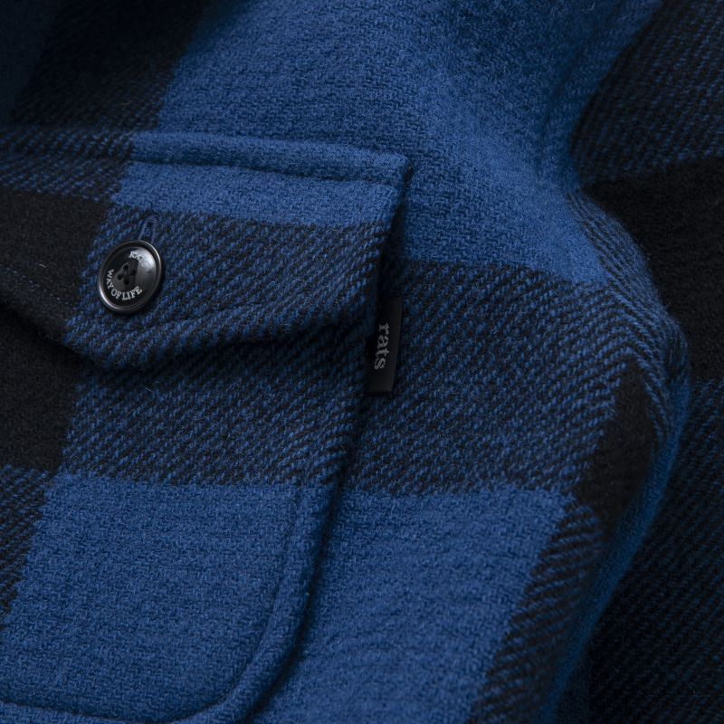 RATS BUFFALO CHECK SHIRT JKT (BLUE X BLACK CHECK) 22'RJ-1201 公式通販