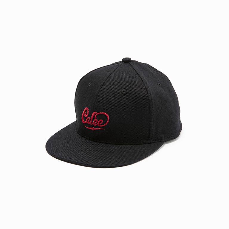 画像1: CALEE CALEE Logo embroidery cap (Black.Red) (1)