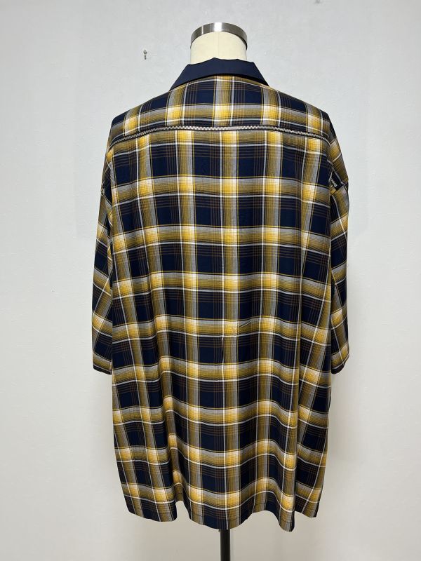 KIDILL HALF ZIP SHIRT (NAVY YELLOW CHECK) KL695 公式通販