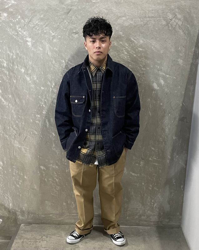 CALEE Vintage type denim coverall (Ow Indigo blue) CL-23SS003 公式通販