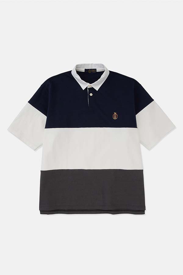 DIGAWEL Rugby Stripe Polo Shirt (Navy) KHOASS0093 公式通販