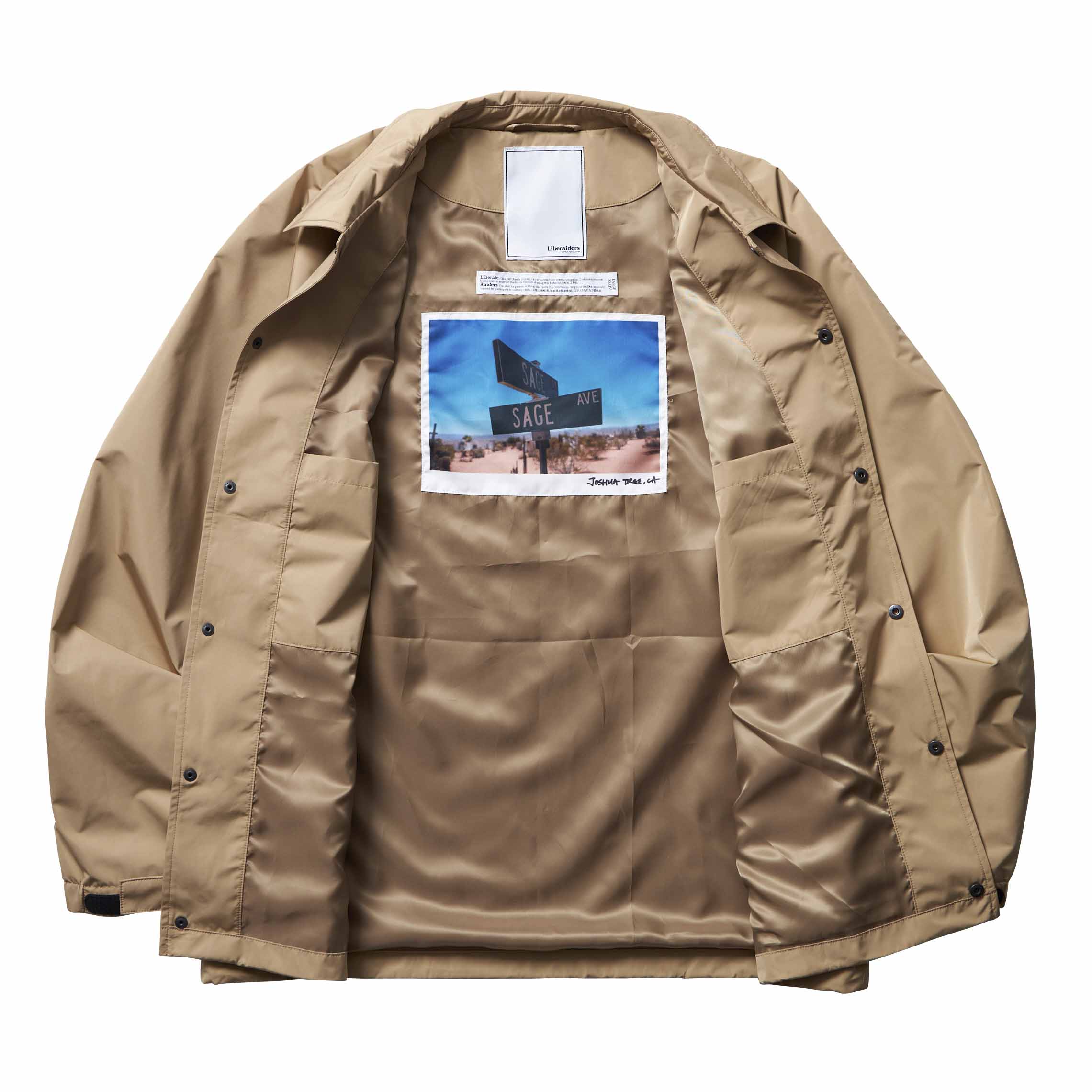 Liberaiders OG EMBROIDERY COACH JACKET (SAND) 760082301 公式通販