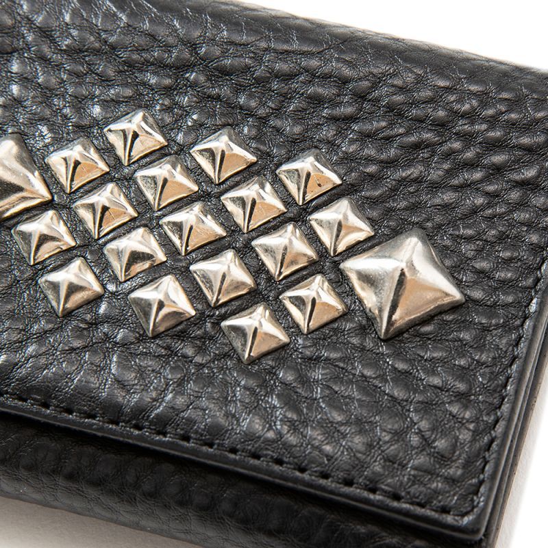 085003● CALEE STUDS LEATHER MULTI WALLET