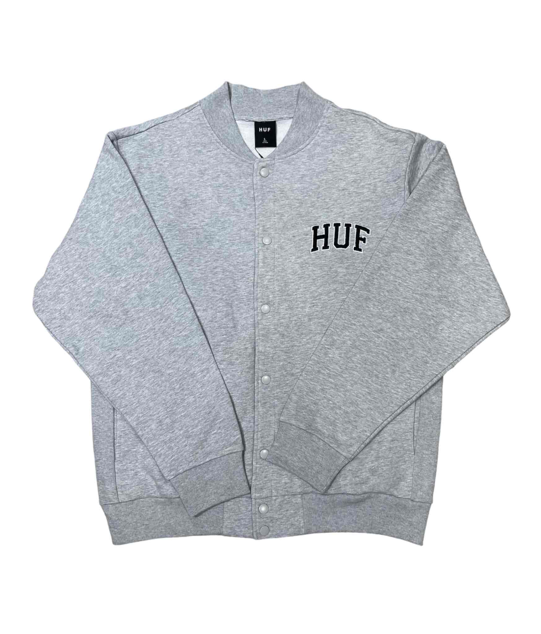 HUF ATHLETIC CARDIGAN (HEATHER GREY) FL00197 公式通販