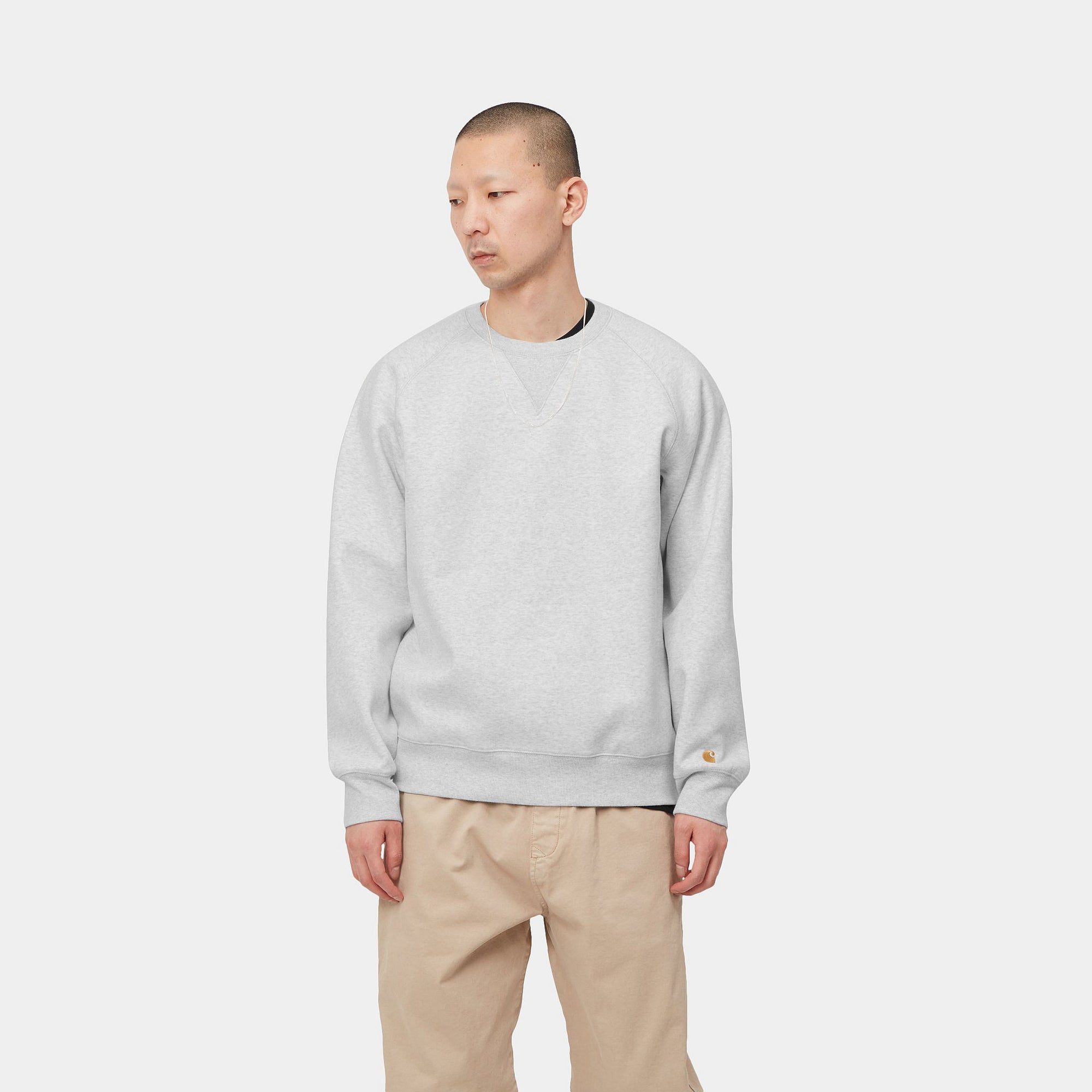CARHARTT WIP CHASE SWEATSHIRT (Ash Heather / Gold) I026383 公式通販