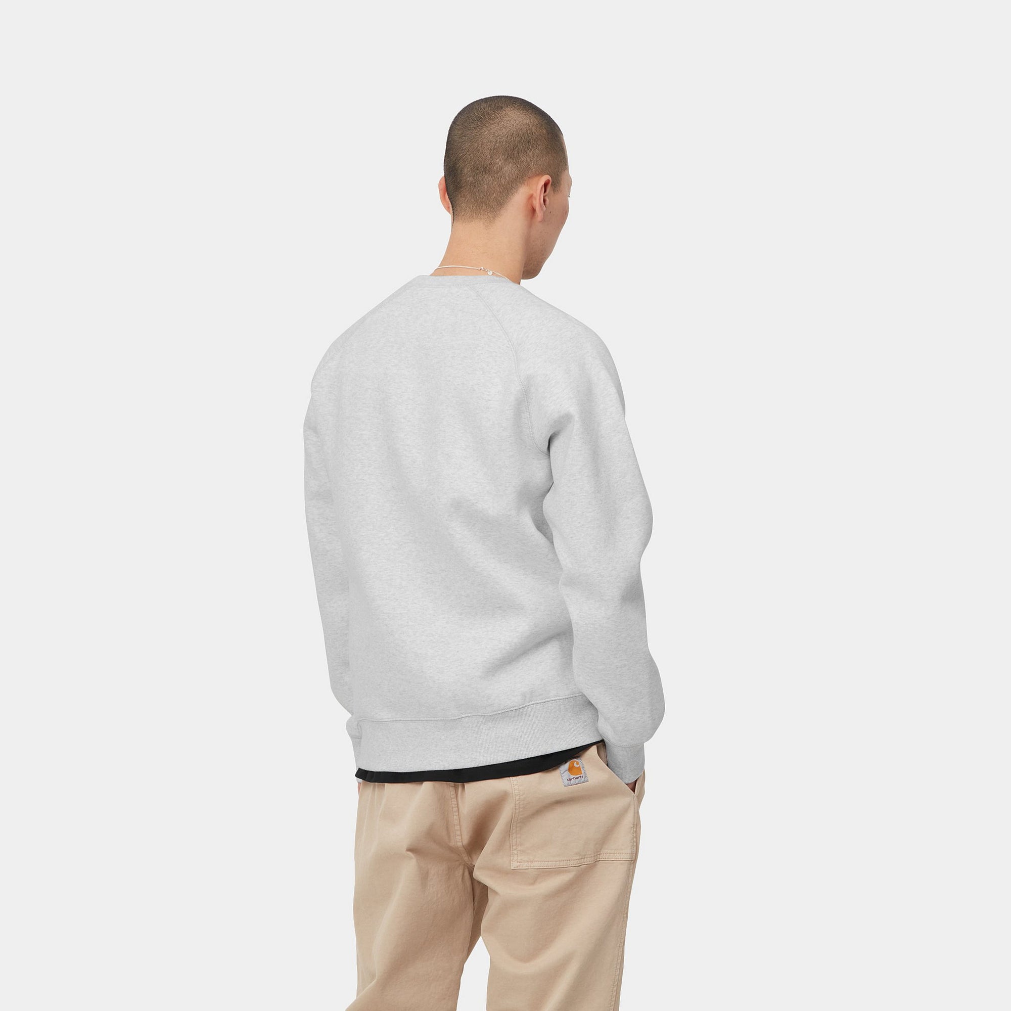 CARHARTT WIP CHASE SWEATSHIRT (Ash Heather / Gold) I026383 公式通販