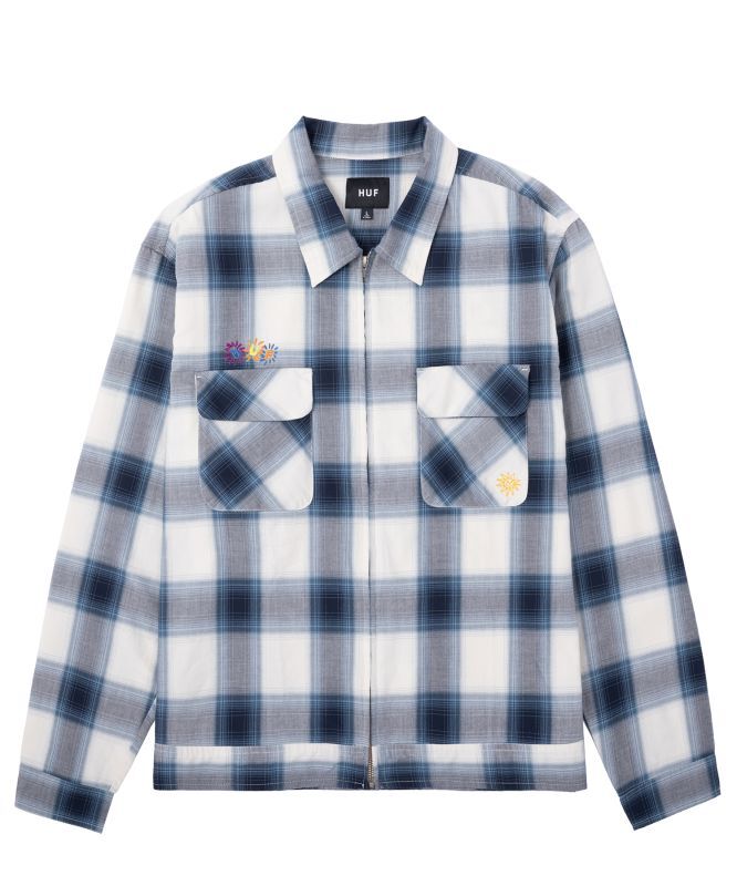 HUF SUN GUY OMBRE PLAID LS SHIRT (BLUE) BU80023SP23 公式通販