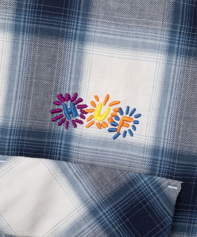 HUF SUN GUY OMBRE PLAID LS SHIRT (BLUE) BU80023SP23 公式通販