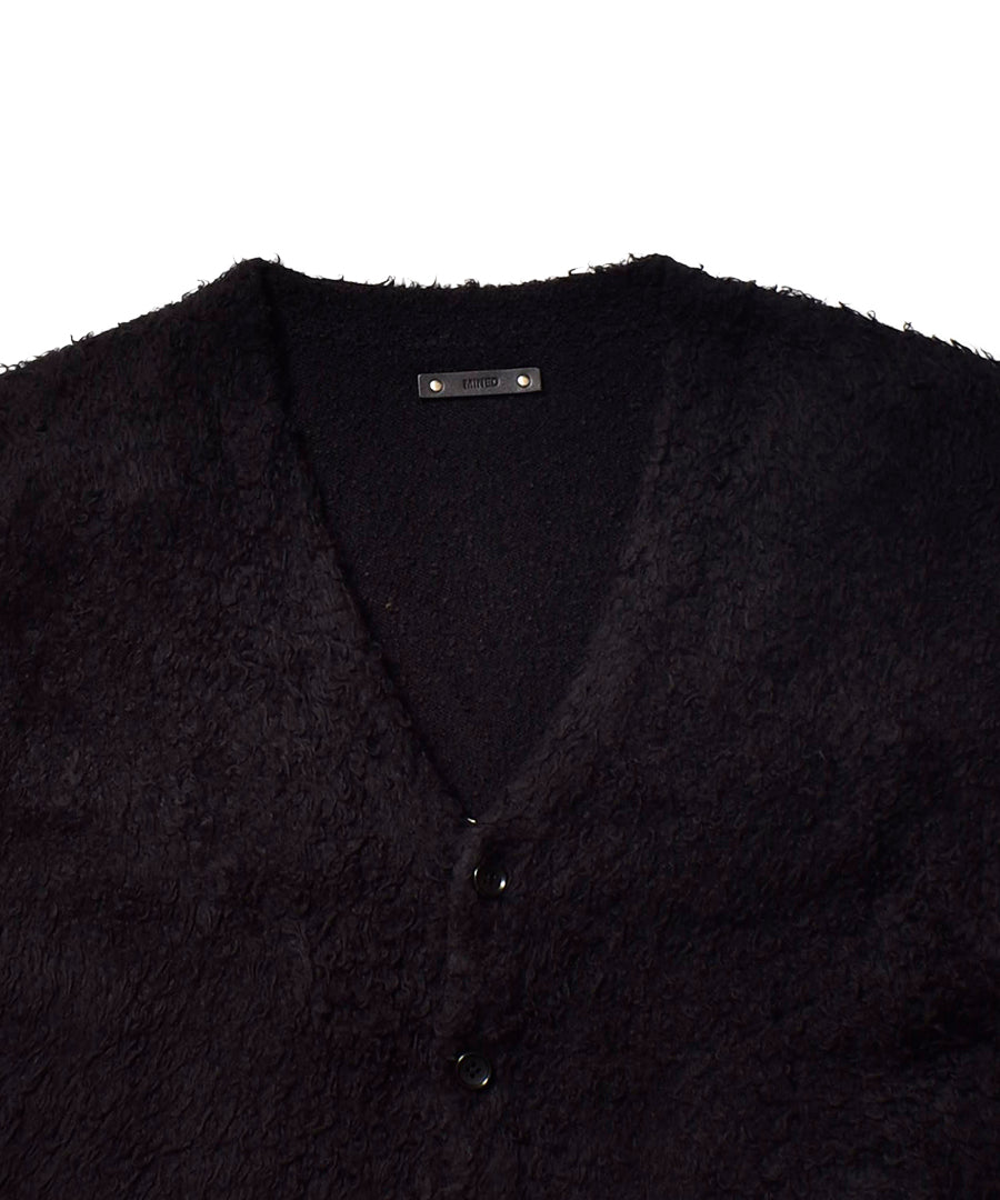 MINEDENIM Shaggy Cotton Knit Cardigan (BLK) 2303-6001 公式通販