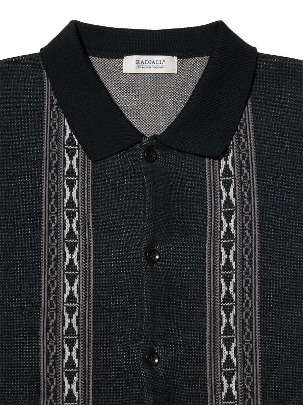 RADIALL CURTIS - POLO SWEATER L/S (Black) RAD-23SS-KNIT001 公式通販