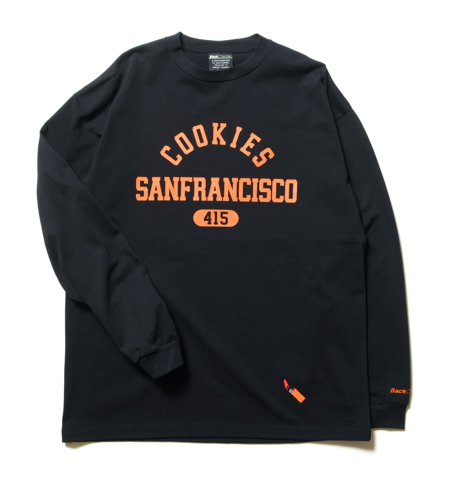 Back Channel COLLEGE LOGO LONG SLEEVE T (BLACK) 2323203 公式通販
