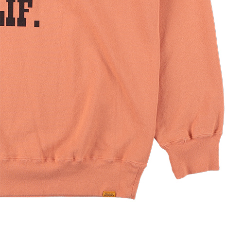 STANDARD CALIFORNIA SD US Cotton H.N.D. Logo Crew Sweat (Orange 