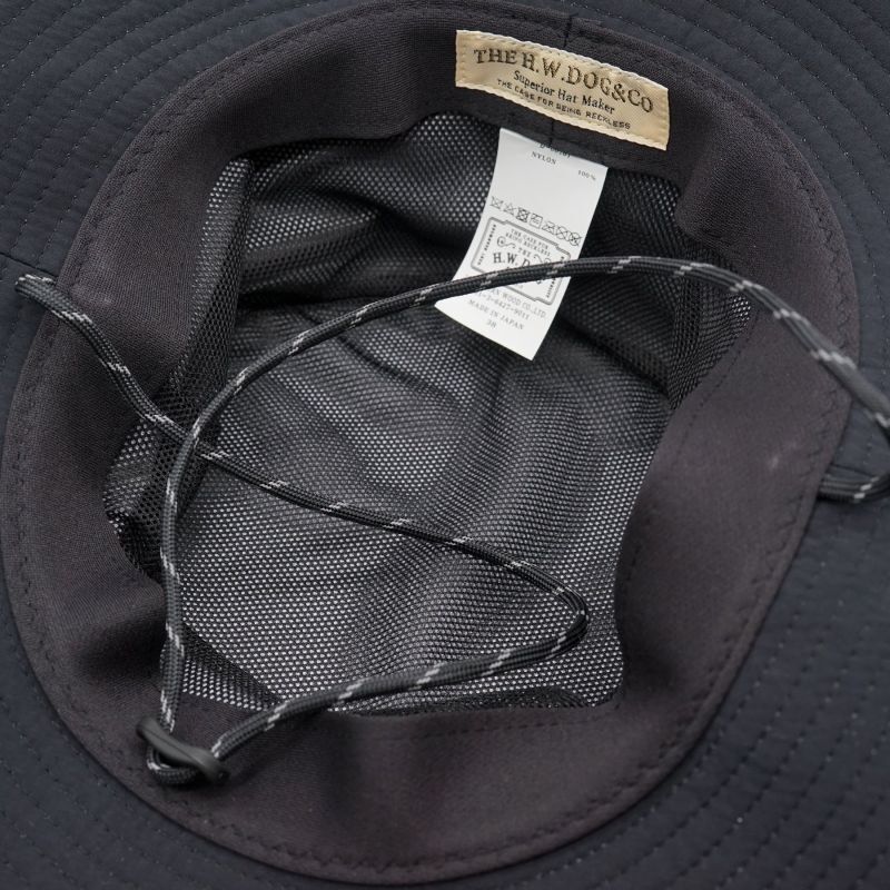 THE H.W.DOG&CO. 3 Layer Rain Hat (BLACK) D-00781 公式通販