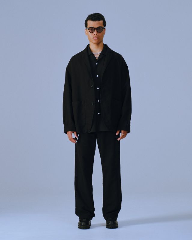COOTIE Garment Dyed Double Cloth Easy Trousers (Black) CTE-23S101