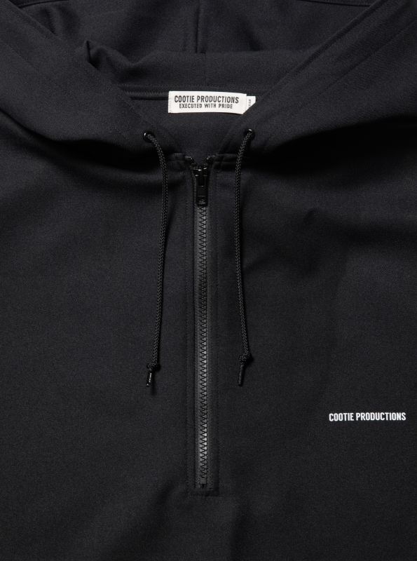 COOTIE Polyester Twill Half Zip Hoodie (Black) CTE-23S309 公式通販