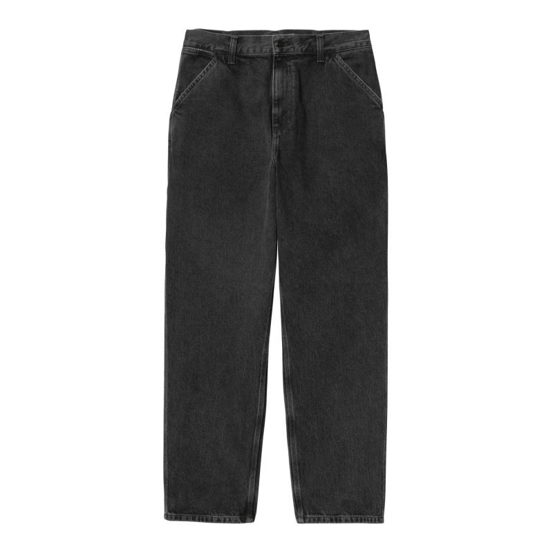 CARHARTT WIP SINGLE KNEE PANT (Black stone washed) I032024 公式通販