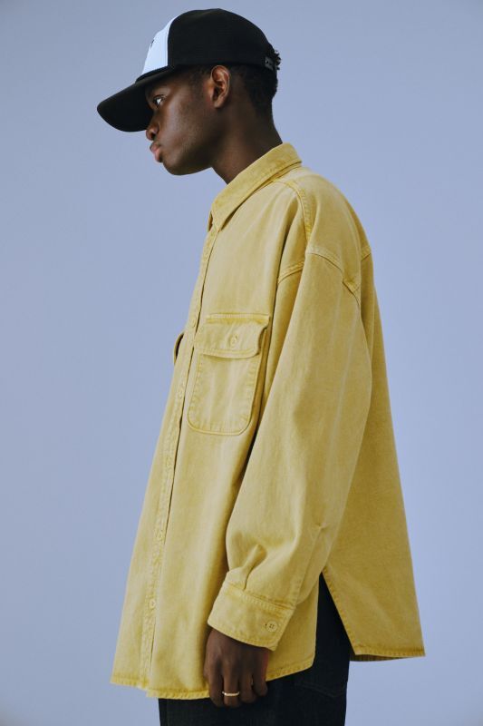 COOTIE Pigment Dyed Hard Twisted Yarn CPO Jacket (Yellow) CTE 